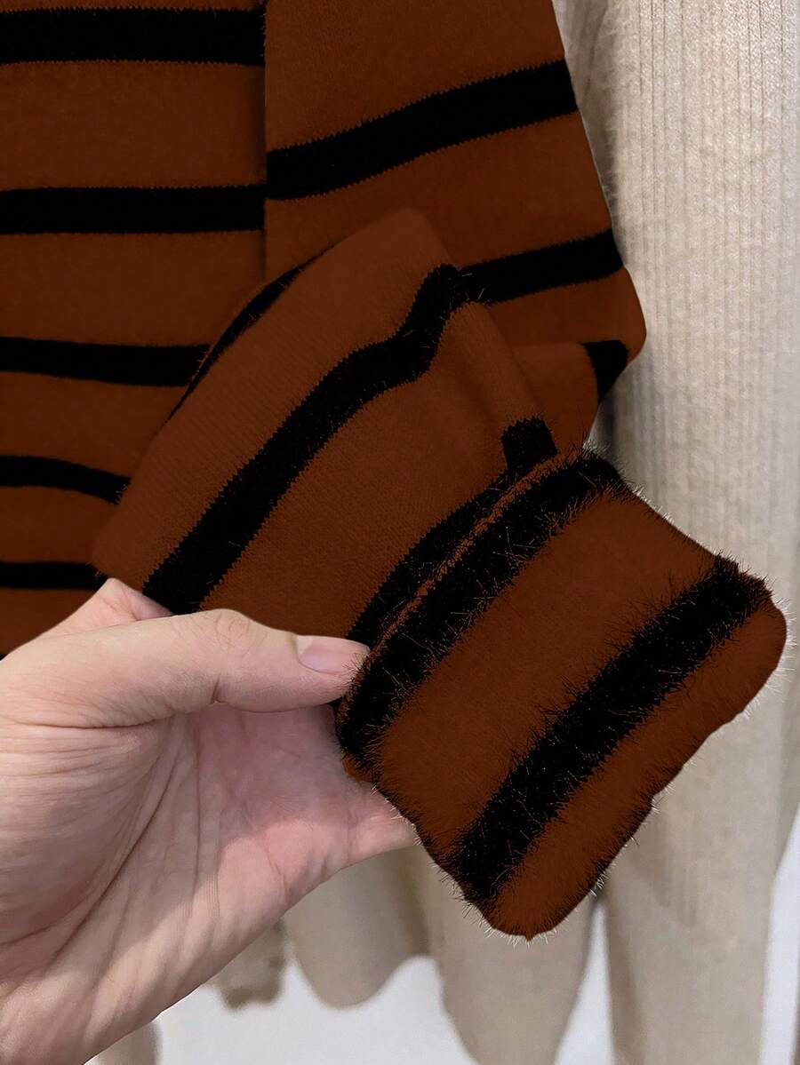 Thermal Turtleneck Knit Sweater – Slim Fit Winter Pullover
