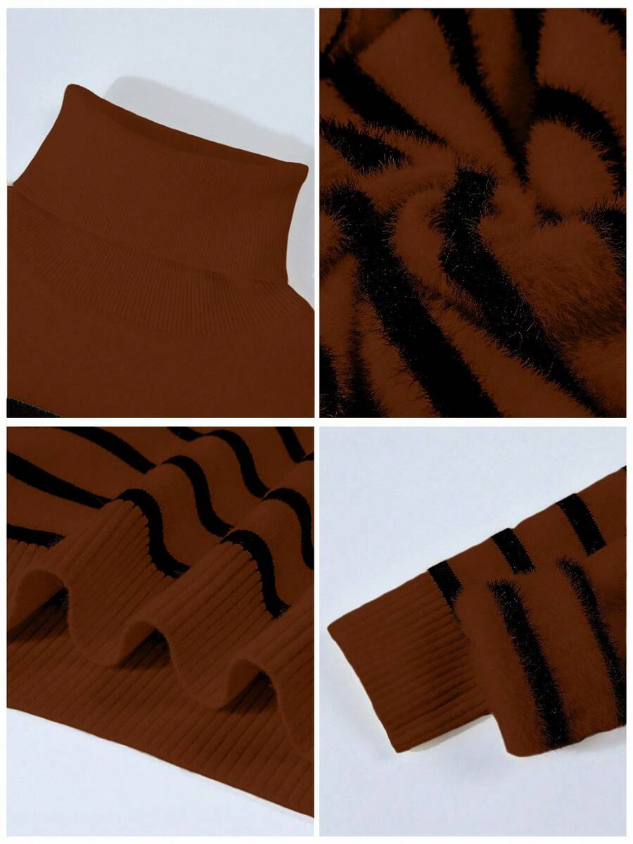Thermal Turtleneck Knit Sweater – Slim Fit Winter Pullover