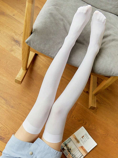 Over The Knee Socks – Vertical Stripe Acrylic Knit Warm Winter Style
