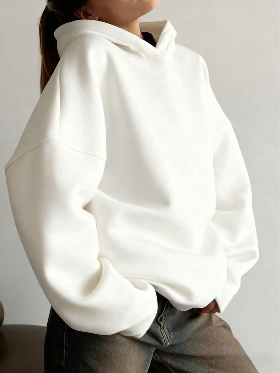 Oversized Hoodie Sweater – Women – Casual Winter Pullover