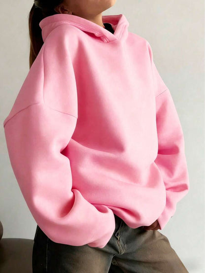 Oversized Hoodie Sweater – Women – Casual Winter Pullover
