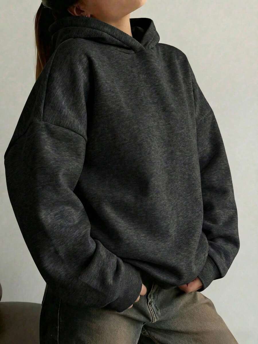 Oversized Hoodie Sweater – Women – Casual Winter Pullover