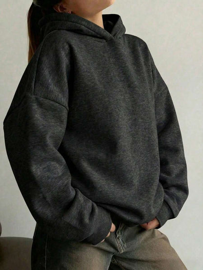Oversized Hoodie Sweater – Women – Casual Winter Pullover