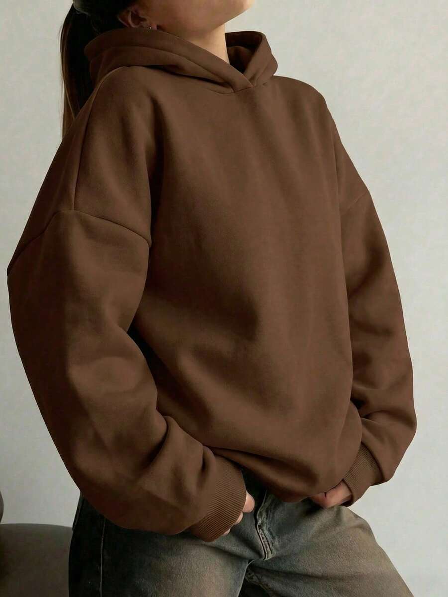 Oversized Hoodie Sweater – Women – Casual Winter Pullover