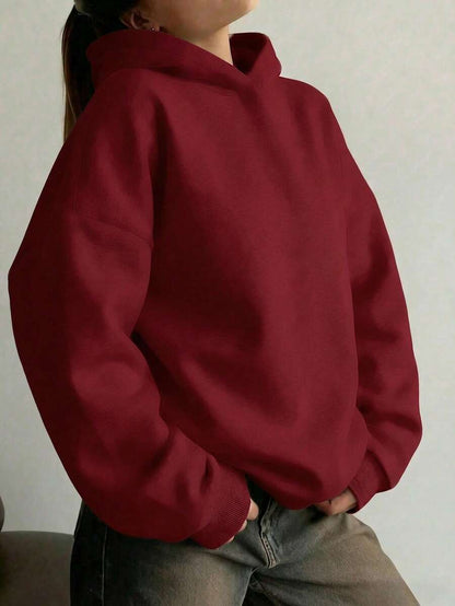 Oversized Hoodie Sweater – Women – Casual Winter Pullover