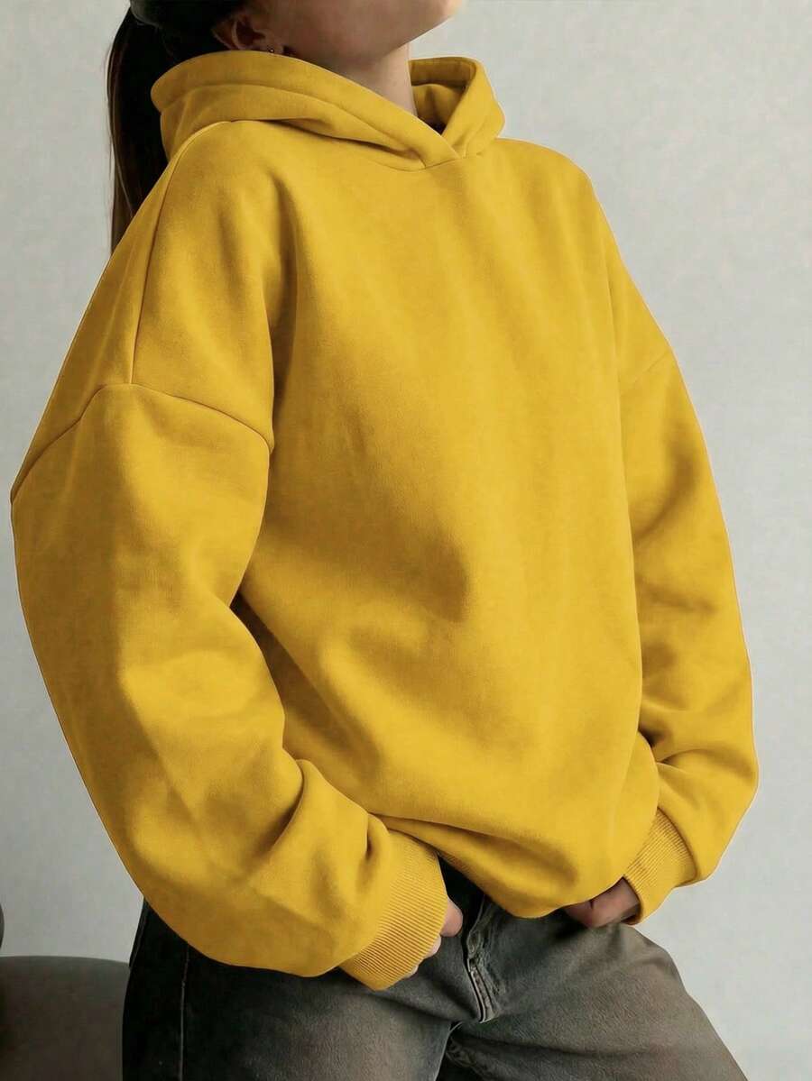 Oversized Hoodie Sweater – Women – Casual Winter Pullover
