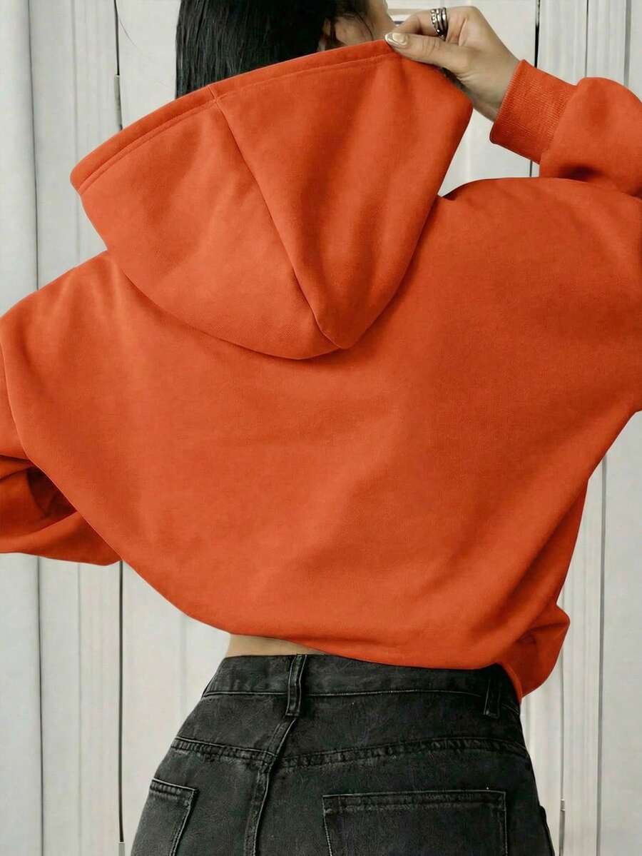 Oversized Hoodie Sweater – Women – Casual Winter Pullover