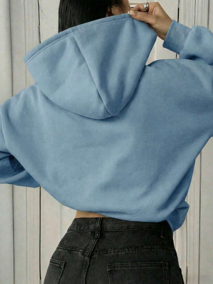 Oversized Hoodie Sweater – Women – Casual Winter Pullover