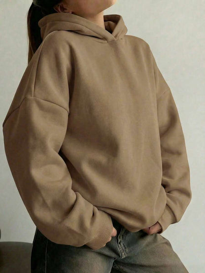 Oversized Hoodie Sweater – Women – Casual Winter Pullover