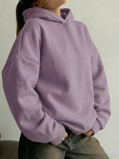 Oversized Hoodie Sweater – Women – Casual Winter Pullover