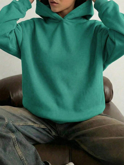 Oversized Hoodie Sweater – Women – Casual Winter Pullover
