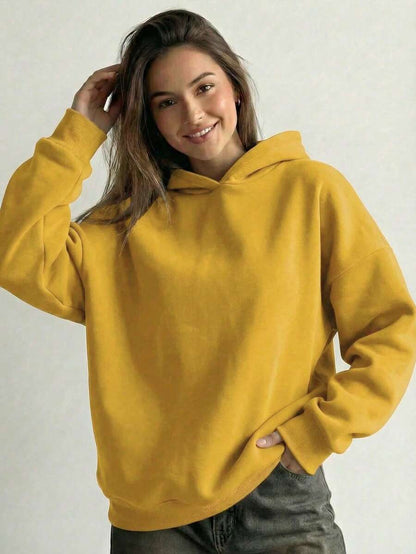 Oversized Hoodie Sweater – Women – Casual Winter Pullover