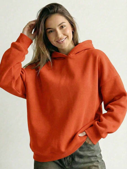 Oversized Hoodie Sweater – Women – Casual Winter Pullover
