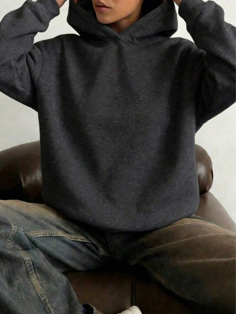 Oversized Hoodie Sweater – Women – Casual Winter Pullover