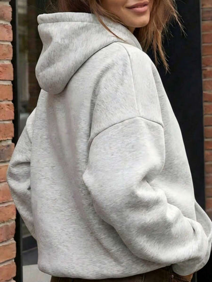 Oversized Hoodie Sweater – Women – Casual Winter Pullover