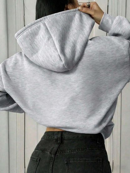 Oversized Hoodie Sweater – Women – Casual Winter Pullover