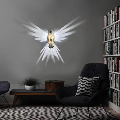 Luminous Wings Wall Light – Nature-Inspired LED Lamp – Wireless Decorative Lighting
