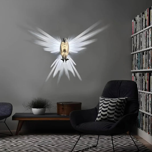 Luminous Wings Wall Light – Nature-Inspired LED Lamp – Wireless Decorative Lighting