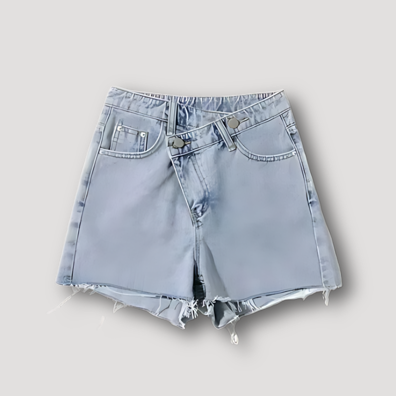 Vintage Distressed Tassel Casual High Waist Denim Shorts