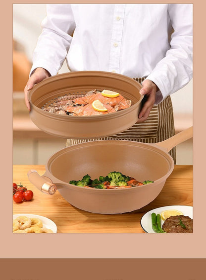 Non-Stick Wok Pan | Durable Carbon Steel | 30cm | Ergonomic Handle