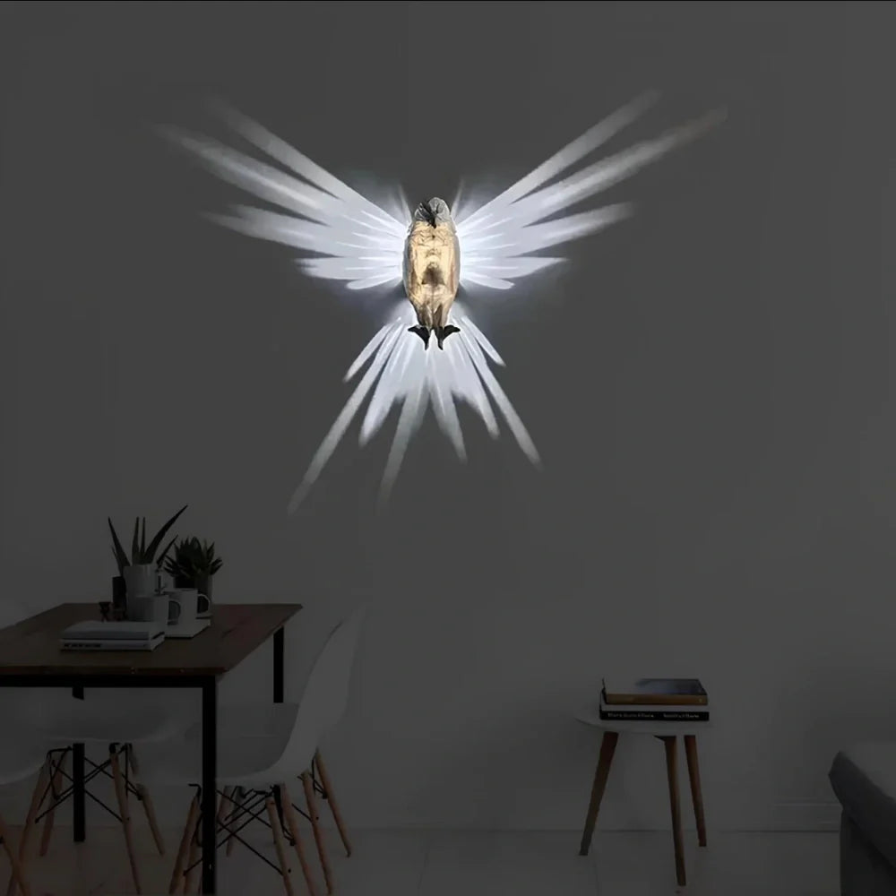Luminous Wings Wall Light – Nature-Inspired LED Lamp – Wireless Decorative Lighting