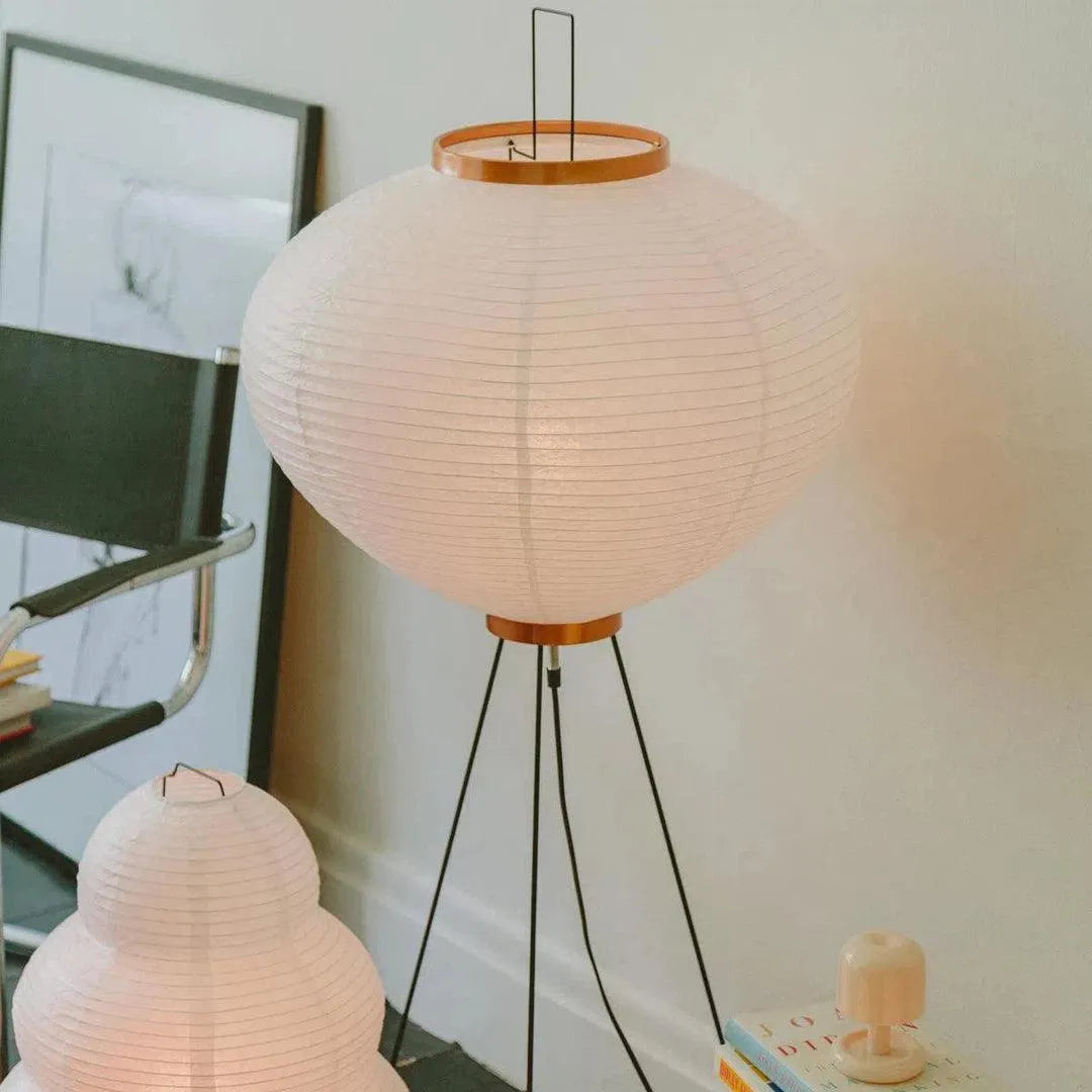 Rice Paper Floor Lamp - Warm Light - Enhances Mood