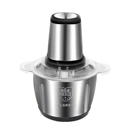 Stainless Steel Meat Grinder 3L – 1000W Electric Food Chopper with 4 Blades, 2 Speeds, Compact & Multifunctional – Green/Silver