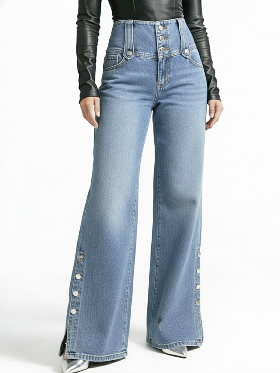Casual Women Denim Jeans – 100% Cotton – Slim Fit Zip Closure With Pockets