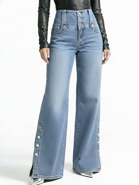 Casual Women Denim Jeans – 100% Cotton – Slim Fit Zip Closure With Pockets
