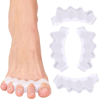 Premium Toe Separators – Gel Toe Spacers – Bunion Corrector – Hammer Toe Straightener – Toe Stretcher – Unisex