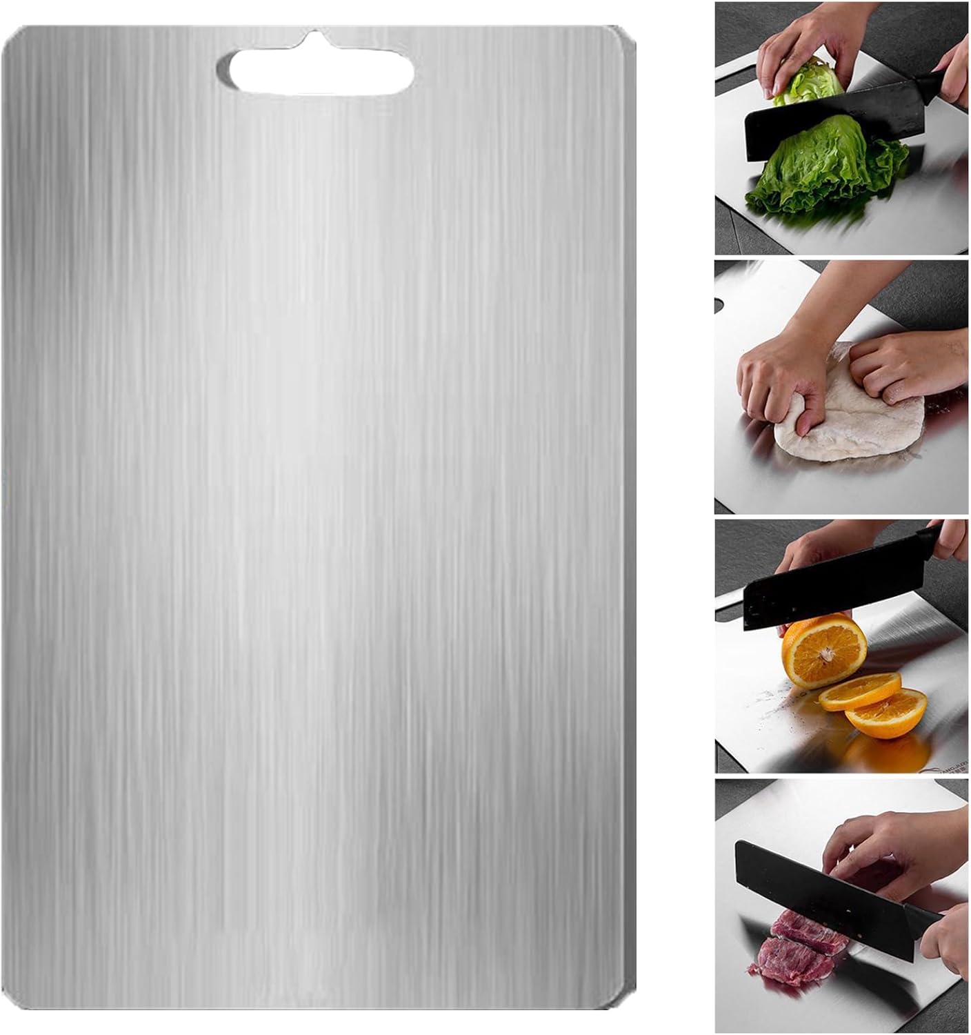 Titanix - Anti-Mould Cutting Board – 316 Stainless Steel - Double-Sided