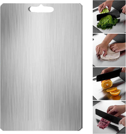 Titanix - Anti-Mould Cutting Board – 316 Stainless Steel - Double-Sided