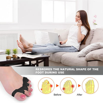 Premium Toe Separators – Gel Toe Spacers – Bunion Corrector – Hammer Toe Straightener – Toe Stretcher – Unisex