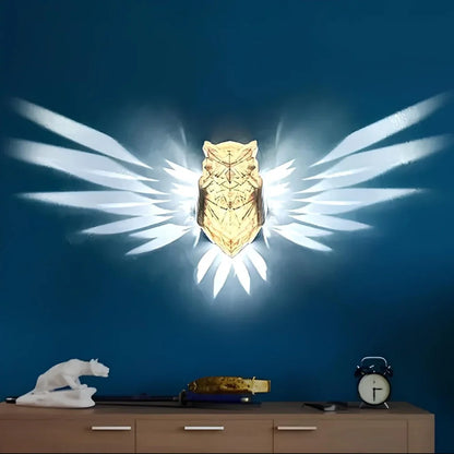 Luminous Wings Wall Light – Nature-Inspired LED Lamp – Wireless Decorative Lighting