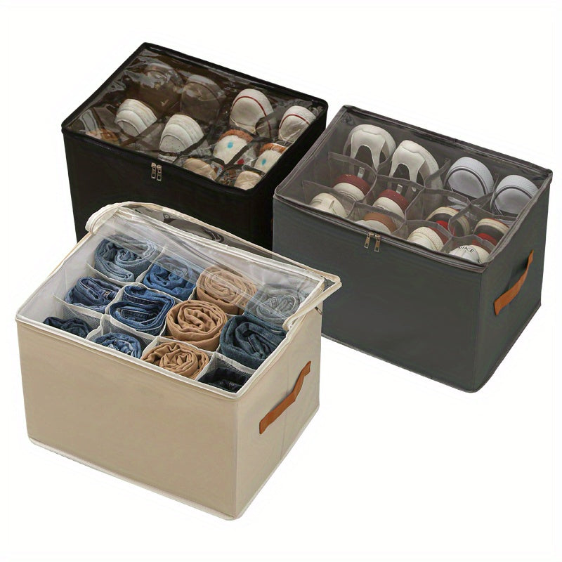Multifunctional Shoe Storage Box – Stackable, Dustproof, Underbed Use