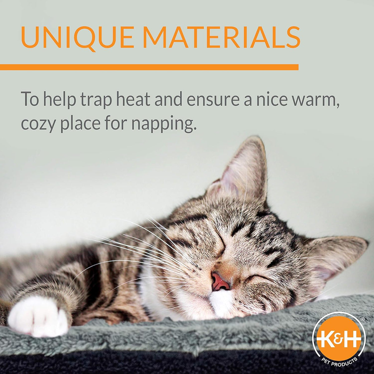 Self-Warming Cat Bed Pad, Self-Heating Thermal Cat and Dog Bed Mat, Cat Warmer Mat for Feral and Indoor Cats, Gray/Black 21 X 17 Inches