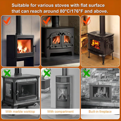 4-Blade Heat Powered Stove Fan for Wood/Log Burner/Fireplace Increases 80% More Warm air Than 2 Blade Fan…