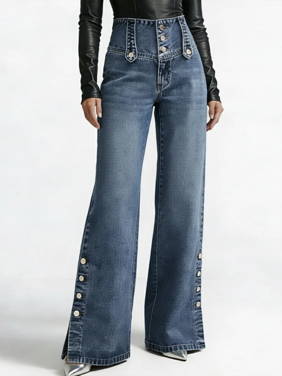 Casual Women Denim Jeans – 100% Cotton – Slim Fit Zip Closure With Pockets