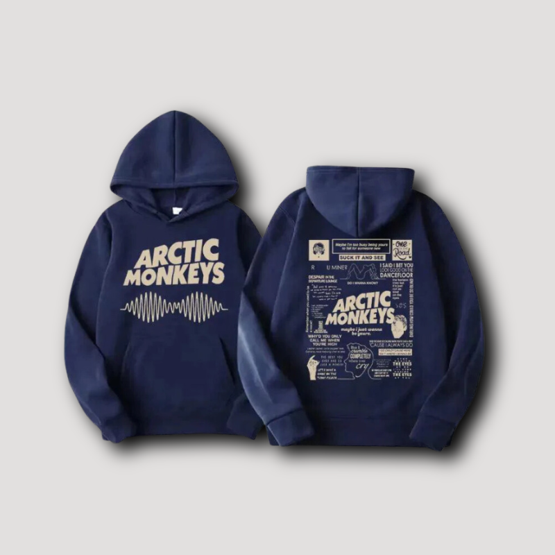 Acrtic Monkeys Graffiti Letters Oversized Hoodies