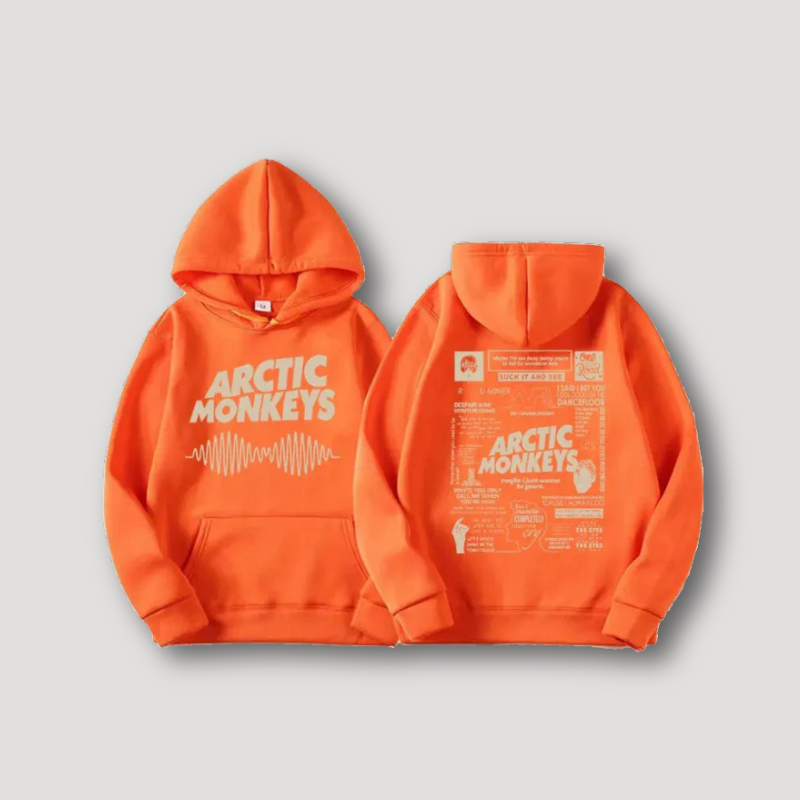 Acrtic Monkeys Graffiti Letters Oversized Hoodies