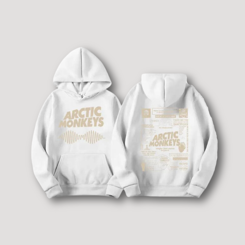 Acrtic Monkeys Graffiti Letters Oversized Hoodies