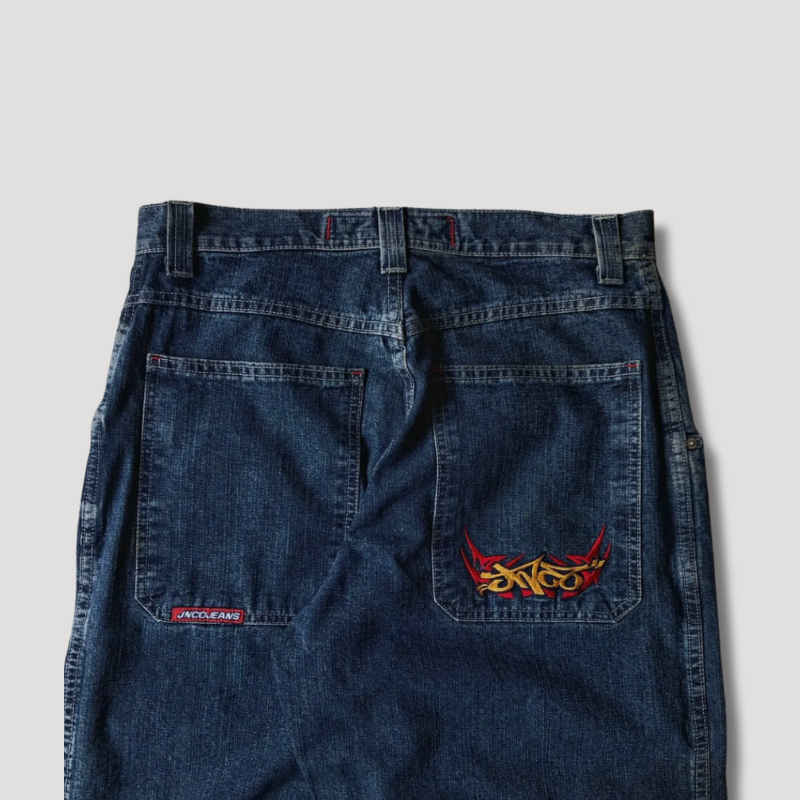 Vintage Hip Hop Baggy Blue Jeans