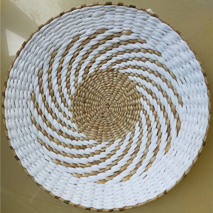Basket Wall Plate Decoration - Handmade - Wicker Material