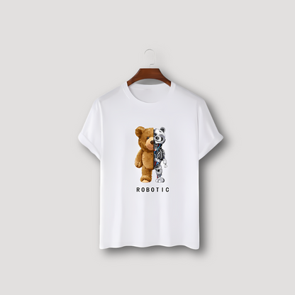 Robotic Teddy Bear Graphic Tees Shirts