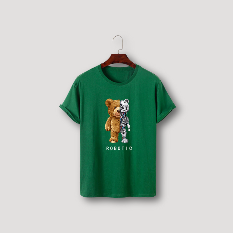 Robotic Teddy Bear Graphic Tees Shirts