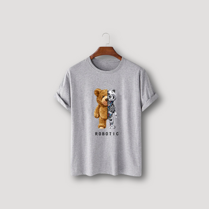 Robotic Teddy Bear Graphic Tees Shirts