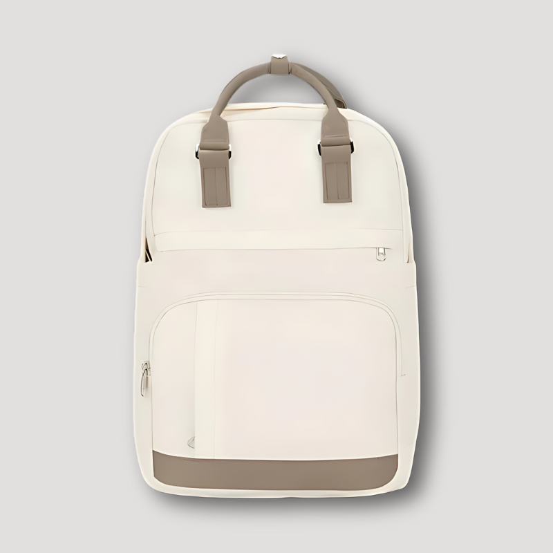 Beige City Travel School Waterproof IT Laptop Backpack