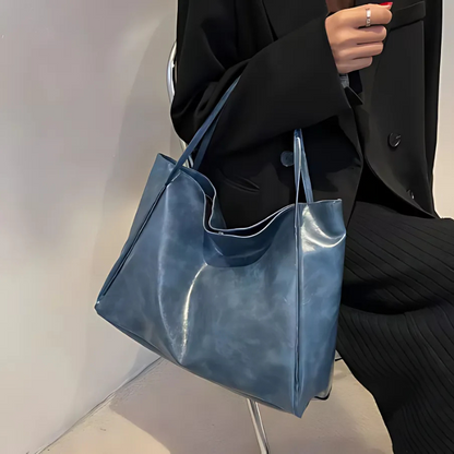 Shiny Leather Shoulder Tote Bag Australia