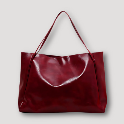 Shiny Leather Shoulder Tote Bag Australia