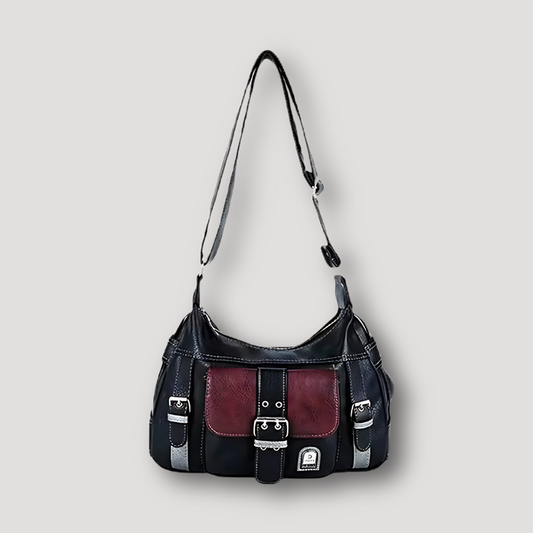 "Black & Red" Vintage Shoulder Bag | Streetwear Y2K Bag